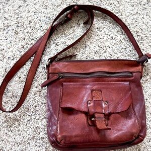 Harbour 2nd Leather Crossbody Messenger Bag Purse Brown